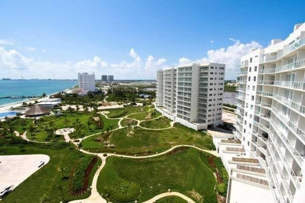 Hermoso Condo De 2 Habitaciones Frente Al Caribe Cancun Bagian luar foto