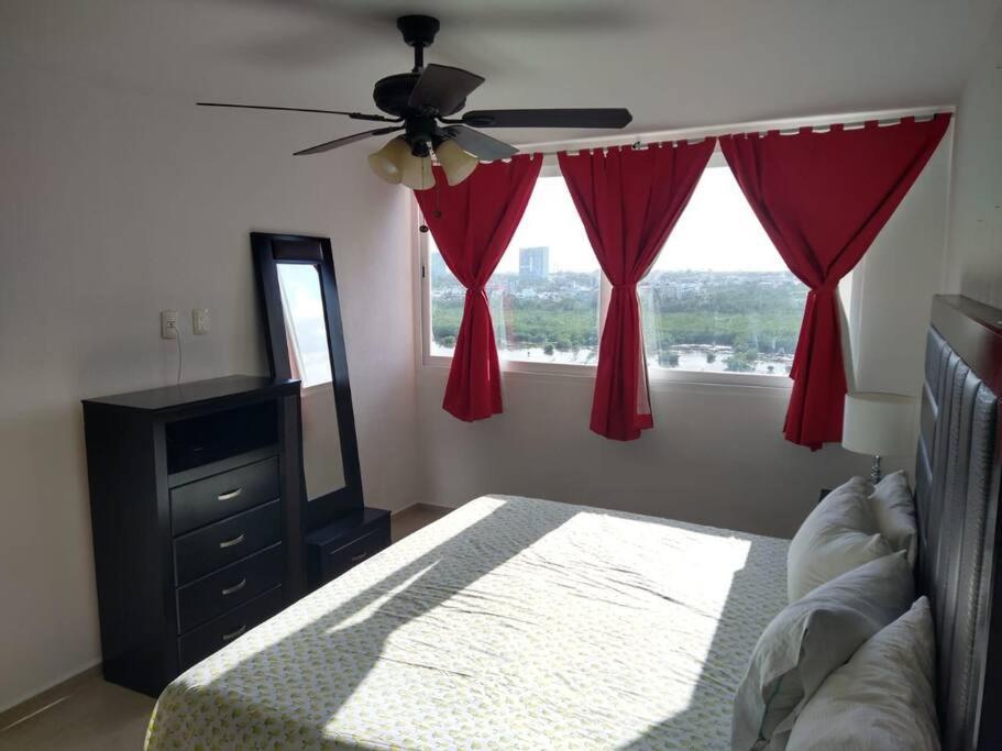Hermoso Condo De 2 Habitaciones Frente Al Caribe Cancun Bagian luar foto